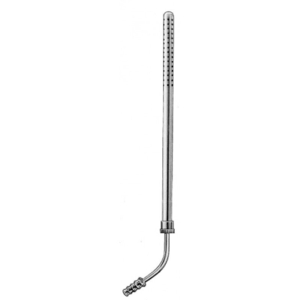 Ống hút dịch Poole cong Φ10 mm - 22 cm Hilbro 06.0422.10