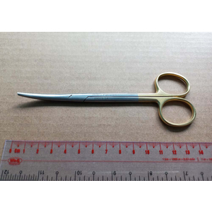 Kéo phẫu thuật Metzenbaum Standard có mấu (cán vàng) cong 14cm Hilbro 09073-14