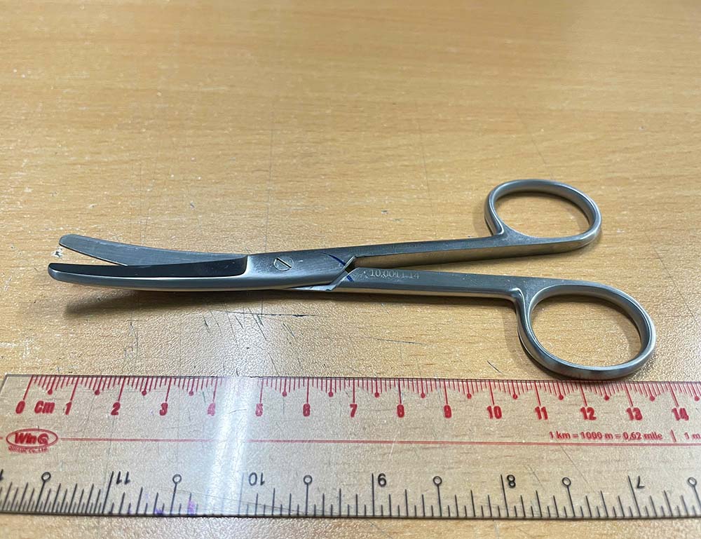 Kéo phẫu thuật Standard Tù-tù cong 14.5cm Hilbro 10.0011.14