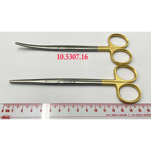 Kéo phẫu thuật Lexer cong 16cm (cán vàng) Hilbro 10.5307.16