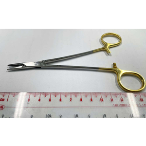 Kẹp kim phẫu thuật Micro-Vascular 15cm (cán vàng) Hilbro 21116-15
