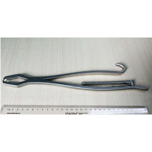 Kẹp giữ xương Lane khóa hãm 33 cm Hilbro 28.1006.33