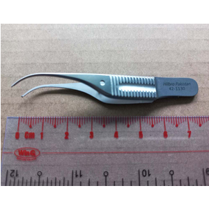 Kẹp phẫu thuật Gill cong, 7.5cm, 1x2T Hilbro 42-1130