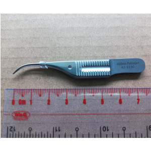 Kẹp phẫu thuật Gill cong, 7.5cm, 1x2T Hilbro 42-1130