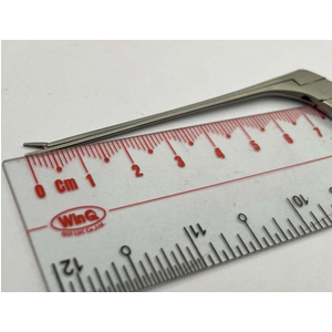 Kẹp lấy dị vật tai Mini McGEE Alligator thẳng, có răng 4x0.6mm, 80mm G14.44.0120.09