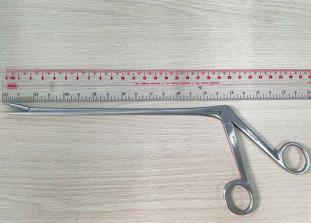 Kẹp gắp dị vật phẫu thuật Mathieu có răng, 20cm Hilbro 58.0114.20