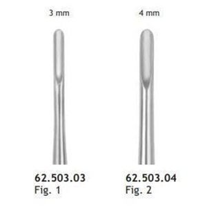 Dụng cụ bẩy răng Bein, đầu tròn sắc Fig.1 Hilbro 62.503.03