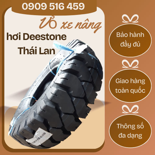 Vỏ xe nâng hơi Deestone Thái Lan