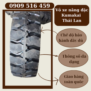 Vỏ xe nâng Kumakai Thái Lan - Lốp xe nâng Kumakai Thái Lan