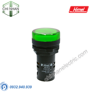 Đèn báo pha LED D22 220VAC (màu xanh lá) - HLD1122D41M3 - Himel