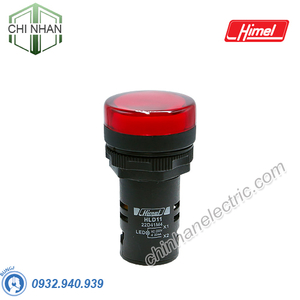 Đèn báo pha LED D22 220VAC (màu đỏ) - HLD1122D41M4 - Himel