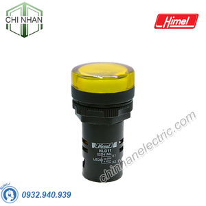 Đèn báo pha LED D22 220VAC (màu vàng) - HLD1122D41M5 - Himel