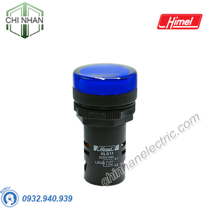 Đèn báo pha LED D22 220VAC (màu xanh dương) - HLD1122D41M8 - Himel