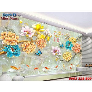 GẠCH 3D HOA MẪU ĐƠN MD22