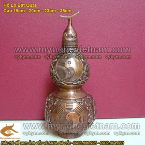 Hồ lô Bát Quái, Hồ Lô phong thủy bằng đồng 18cm