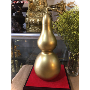 Hồ lô phong thủy bằng đồng cao 37cm