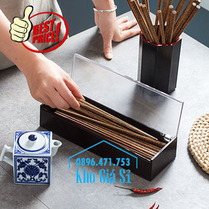 Hộp đựng đũa muỗng có nắp bằng nhựa melamine cho nhà hàng quán ăn