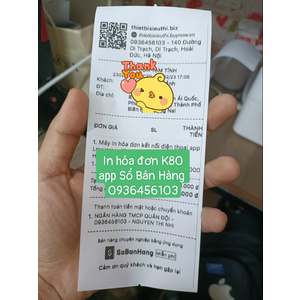 Máy in hóa đơn kết nối app Sổ Bán Hàng qua điện thoại Iphone và Android