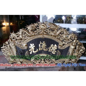 Bộ cuốn thư câu đối Đức lưu quang ốp cột thờ cúng