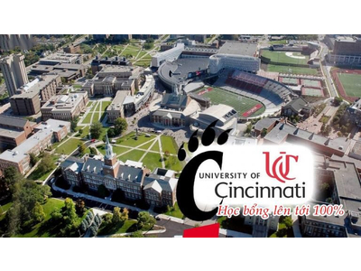 Học bổng lên đến 100% từ Đại học Cincinnati – top 20 trường co-op/internship