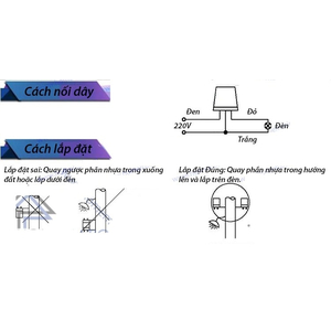 Công tắc cảm biến ánh sáng AS-10 tải 220V 10A