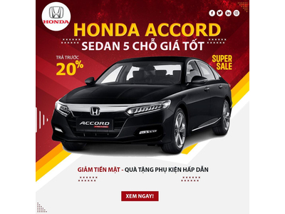 Honda Accord 1.5L (Trắng) Turbo
