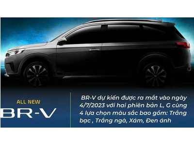 Honda BRV chuẩn bị ra mắt và công bố giá chính thức vào ngày 04/07/2023