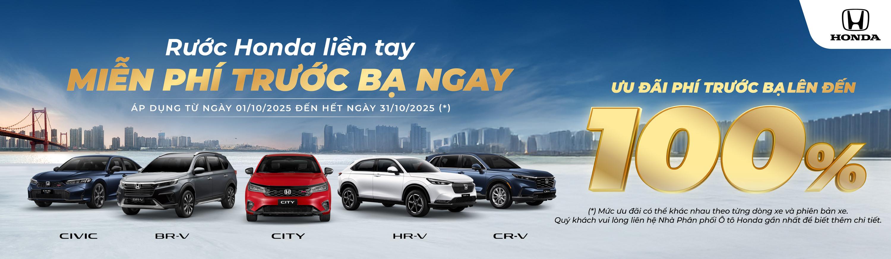 Honda Việt Nam công bố Kết quả kinh doanh tháng 9/2025