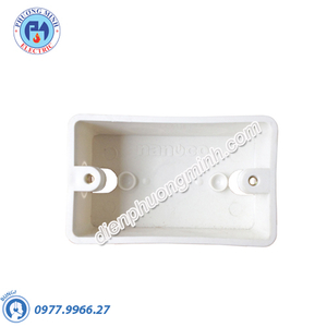 Hộp âm nhựa trắng, đơn - Model NPCA101V