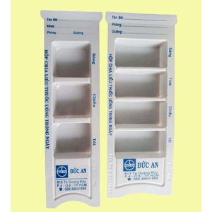 Hộp chia liều thuốc uống trong ngày (3 ngăn hoặc 4 ngăn) Đức An