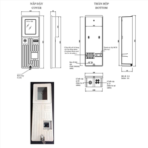 Hộp Bảo Vệ Công Tơ 3 Pha Ngoài Trời