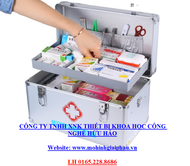 HỘP CỨU THƯƠNG NHÔM 2 KHÓA
