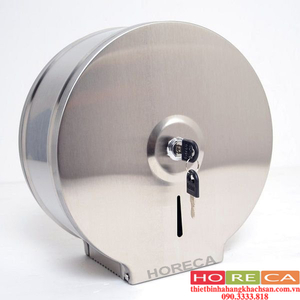 Hộp đựng khăn giấy inox mờ tròn - CVB107S