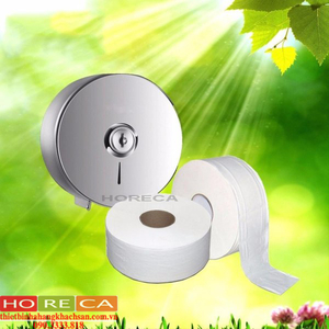 Hộp đựng khăn giấy inox mờ tròn - CVB107S