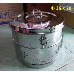 Hộp hấp tròn inox VSI