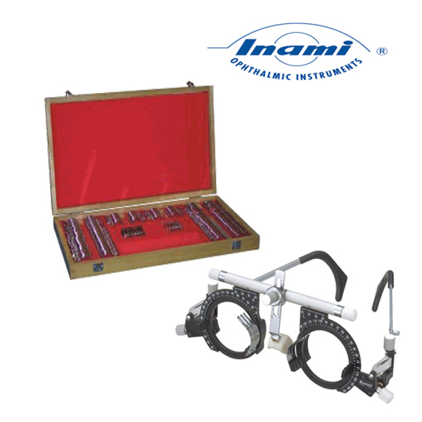 Hộp kính thử thị lực có gọng kính Inami K-350A + K-0391