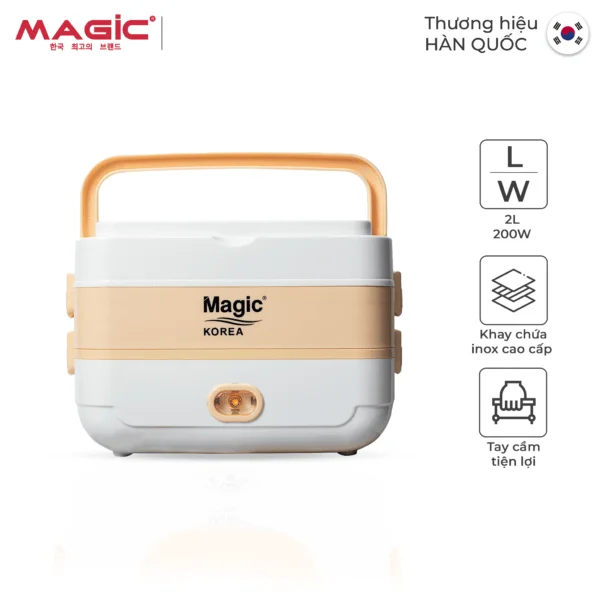 Hộp nấu và hâm nóng thức ăn hai tầng Magic Korea A-09