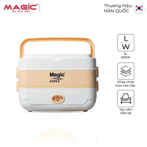 Hộp nấu và hâm nóng thức ăn hai tầng Magic Korea A-09