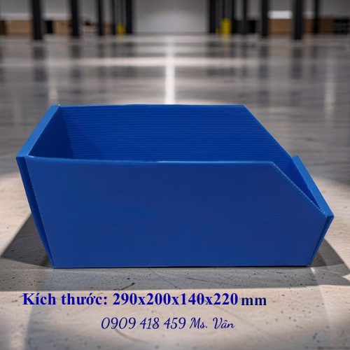 Hộp nhựa đựng phụ tùng, linh kiện được sử dụng tiện lợi cho nhà xưởng, kho, sản xuất...