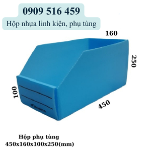 Hộp nhựa linh kiện, phụ tùng 450x160x100x250mm