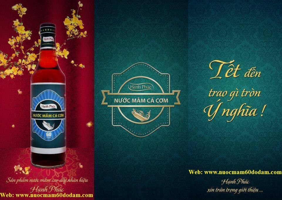 Nước mắm Hạnh Phúc 60 độ đạm - Món quà ý nghĩa tặng người thân !