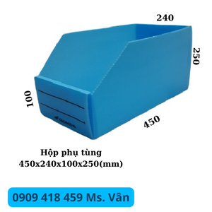 Khay nhựa đựng phụ tùng, linh kiện 450x240x100x250mm