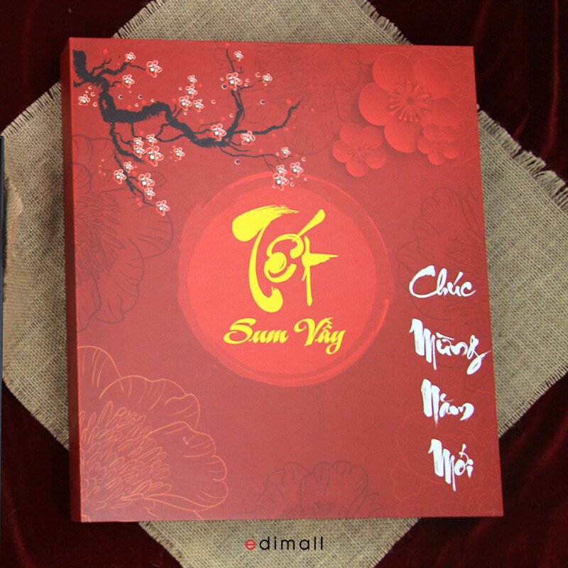 Mẫu hộp quà tết sum vầy