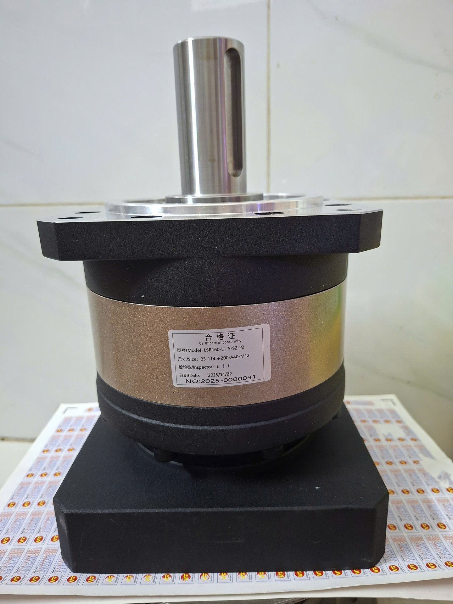 HỘP SỐ GIẢM TỐC HÀNH TINH ĐỘNG CƠ AC SERVO 3KW 5KW TỈ LỆ 1/5 1/10 MỚI LSR160 Loz Gearbox Mặt Bích 160mm