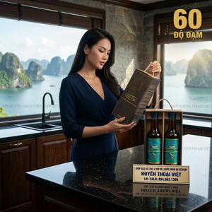 Hộp quà Hạnh Phúc 60N (Nước mắm Hạnh Phúc 60 độ đạm - 2 chai 500 ml) - Quà tặng đẳng cấp
