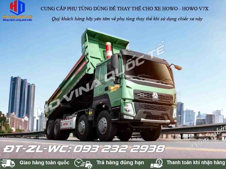 bán phụ tùng xe ben Howo V7X