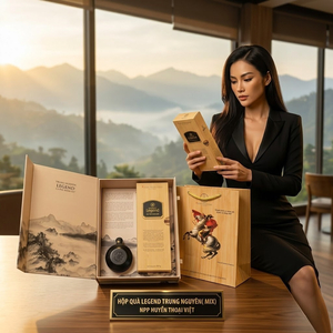 Hộp Quà Legend Trung Nguyên( MIX Cà phê Legend - Phin Nhôm Đen)