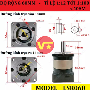 Hộp Số Hành Tinh Servo 200w Tỉ Lệ 1:70 Mới - Hộp Số Giảm Tốc Servo 200w Tỉ Lệ 1/70 Loz Gearbox