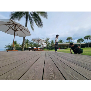 HT-D140H25 GỖ NHỰA NGOÀI TRỜI 3D LỖ TRÒN