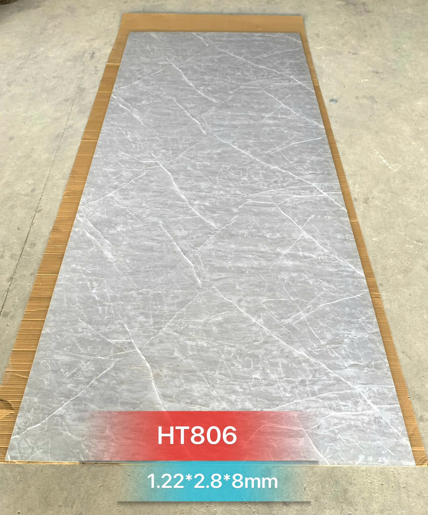 Tấm ốp sợi than tre HT- VÂN ĐÁ 8mm